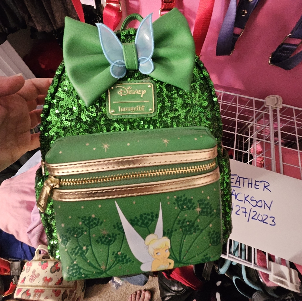 Loungefly Tinkerbell Sequin mini backpack